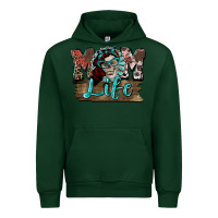 Forest Green Mom life skull Mother's Day Urban Hoodie - FaDigitalArtStudio