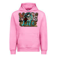 Fuchsia Pink Mom life skull Mother's Day Urban Hoodie - FaDigitalArtStudio