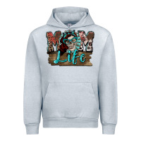 Heather Grey Mom life skull Mother's Day Urban Hoodie - FaDigitalArtStudio