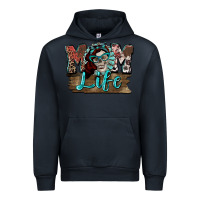 Navy Mom life skull Mother's Day Urban Hoodie - FaDigitalArtStudio