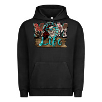 Pigment Black Mom life skull Mother's Day Urban Hoodie - FaDigitalArtStudio