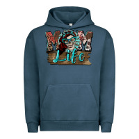Pigment Midnight Navy Mom life skull Mother's Day Urban Hoodie - FaDigitalArtStudio