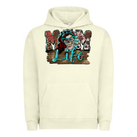 Pigment Pistachio Mom life skull Mother's Day Urban Hoodie - FaDigitalArtStudio