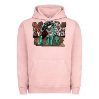 Pigment Salmon Mom life skull Mother's Day Urban Hoodie - FaDigitalArtStudio