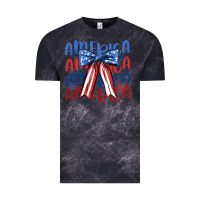 Cloud Black america ribbon Vintage Tee - JahusDesignShop