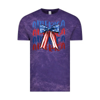 Cloud Purple america ribbon Vintage Tee - JahusDesignShop