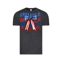 Vintage Black america ribbon Vintage Tee - JahusDesignShop