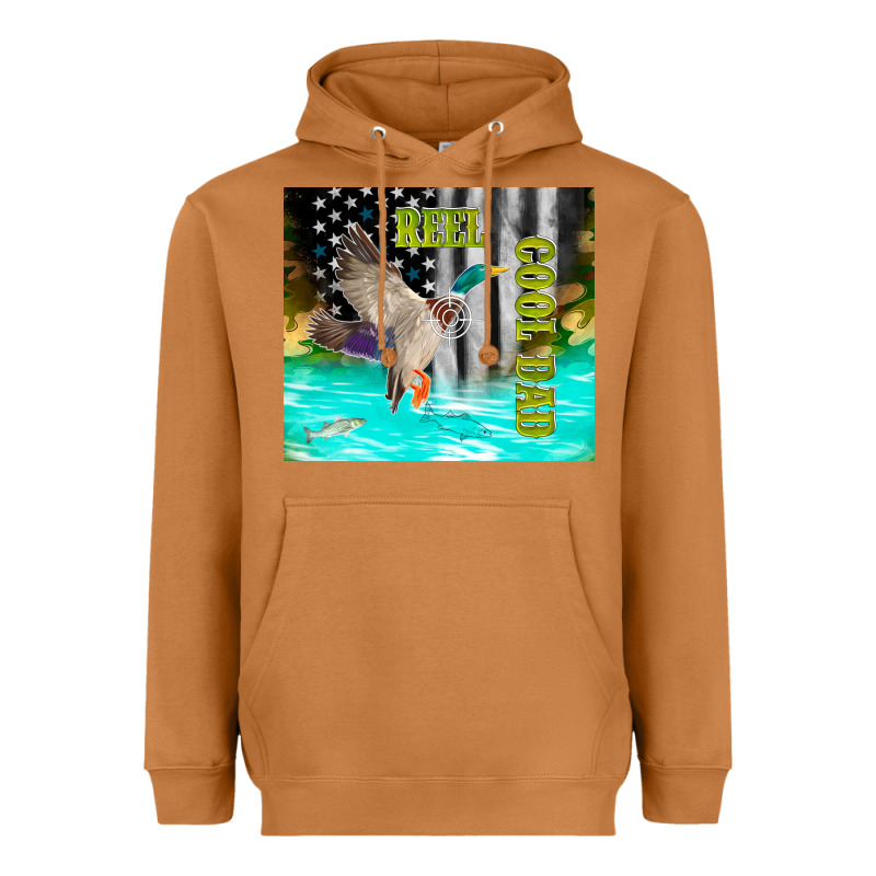 Reel Cool Dad Bass Heavyweight Hoodie by TumblerDesignByShophia | Teevron
