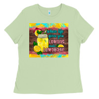 Matcha when life gives you lemons make lemonade Ladies Tee - HRA Design Shop