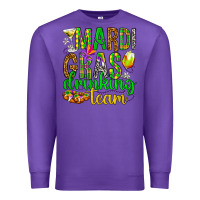 Purple Mardi Gras drinking team Premium Sweatshirt - HowdyJamesFarm