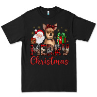 Black merry christmas chihuahua Premium Tee - JahusDesignShop