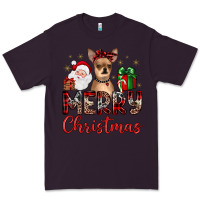 Plum merry christmas chihuahua Premium Tee - JahusDesignShop