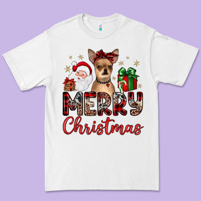 Merry Christmas Chihuahua Premium Tee Designed By Jahusdesignshop