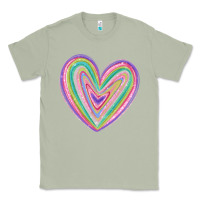 Matcha valentine's day colorful heart Classic Tee - MaliasSmallBusiness