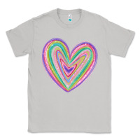 Moon Dust valentine's day colorful heart Classic Tee - MaliasSmallBusiness