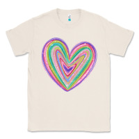 Natural valentine's day colorful heart Classic Tee - MaliasSmallBusiness