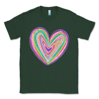 Sports Green valentine's day colorful heart Classic Tee - MaliasSmallBusiness