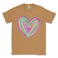Toasted Coconut valentine's day colorful heart Classic Tee - MaliasSmallBusiness