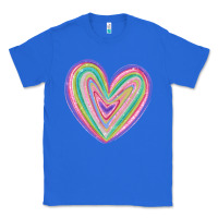 True Royal valentine's day colorful heart Classic Tee - MaliasSmallBusiness
