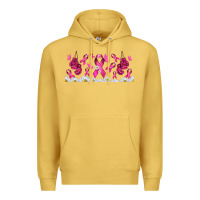Antique Gold cancer ribbon with daisy Premium Hoodie - TumblerDesignByShophia