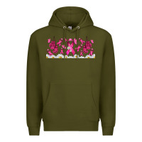 Army Green cancer ribbon with daisy Premium Hoodie - TumblerDesignByShophia