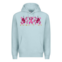 Blue Mist cancer ribbon with daisy Premium Hoodie - TumblerDesignByShophia