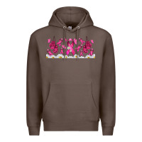 Coffee cancer ribbon with daisy Premium Hoodie - TumblerDesignByShophia