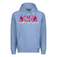 Colony Blue cancer ribbon with daisy Premium Hoodie - TumblerDesignByShophia