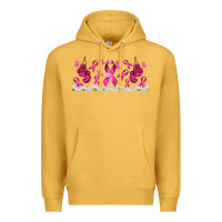 Mustard cancer ribbon with daisy Premium Hoodie - TumblerDesignByShophia