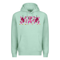 Seafoam cancer ribbon with daisy Premium Hoodie - TumblerDesignByShophia