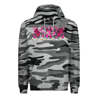Slate Camo cancer ribbon with daisy Premium Hoodie - TumblerDesignByShophia