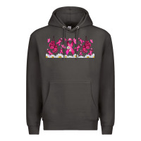 Smoke cancer ribbon with daisy Premium Hoodie - TumblerDesignByShophia