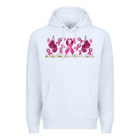 White cancer ribbon with daisy Premium Hoodie - TumblerDesignByShophia