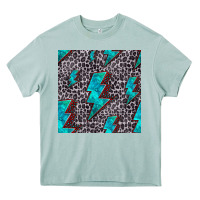 Arona turquoise lightning bolt seamless pattern Heavy Core Tee - HRA Design Shop