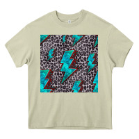 Mossy turquoise lightning bolt seamless pattern Heavy Core Tee - HRA Design Shop