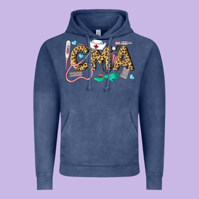 Western Certified Medical Assistant Vintage Hoodie Designed By Lillyallendesigns