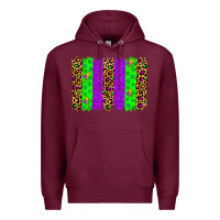 Burgundy mardi gras brush stoke Premium Hoodie - JahusDesignShop