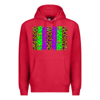 Cardinal mardi gras brush stoke Premium Hoodie - JahusDesignShop