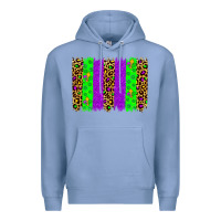 Colony Blue mardi gras brush stoke Premium Hoodie - JahusDesignShop