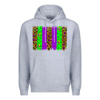 Heather Grey mardi gras brush stoke Premium Hoodie - JahusDesignShop