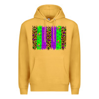 Mustard mardi gras brush stoke Premium Hoodie - JahusDesignShop