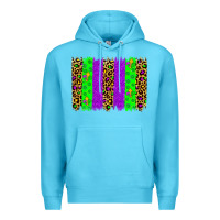 Ocean Blue mardi gras brush stoke Premium Hoodie - JahusDesignShop