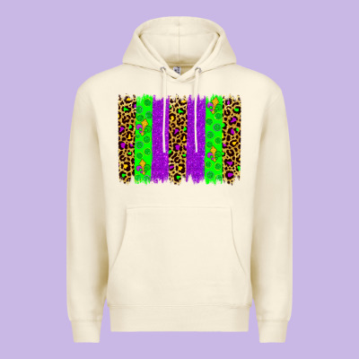 Mardi Gras Brush Stoke Premium Hoodie Designed By Jahusdesignshop