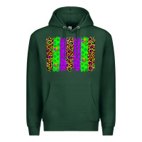 Sports Green mardi gras brush stoke Premium Hoodie - JahusDesignShop