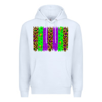 White mardi gras brush stoke Premium Hoodie - JahusDesignShop