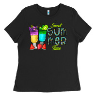 Black sweet summer time3 Ladies Tee - CowhideDigitalArt