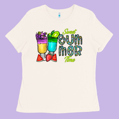 Sweet Summer Time3 Ladies Tee Designed By Cowhidedigitalart
