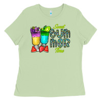 Matcha sweet summer time3 Ladies Tee - CowhideDigitalArt