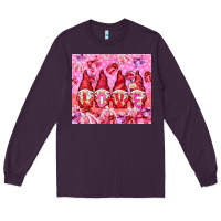 Plum love gnomies with gift boxes Long Sleeve Tee - NancyCooperArtShop