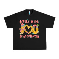 Black little miss 100 days smarter Urban Heavy Tee - MaliasSmallBusiness